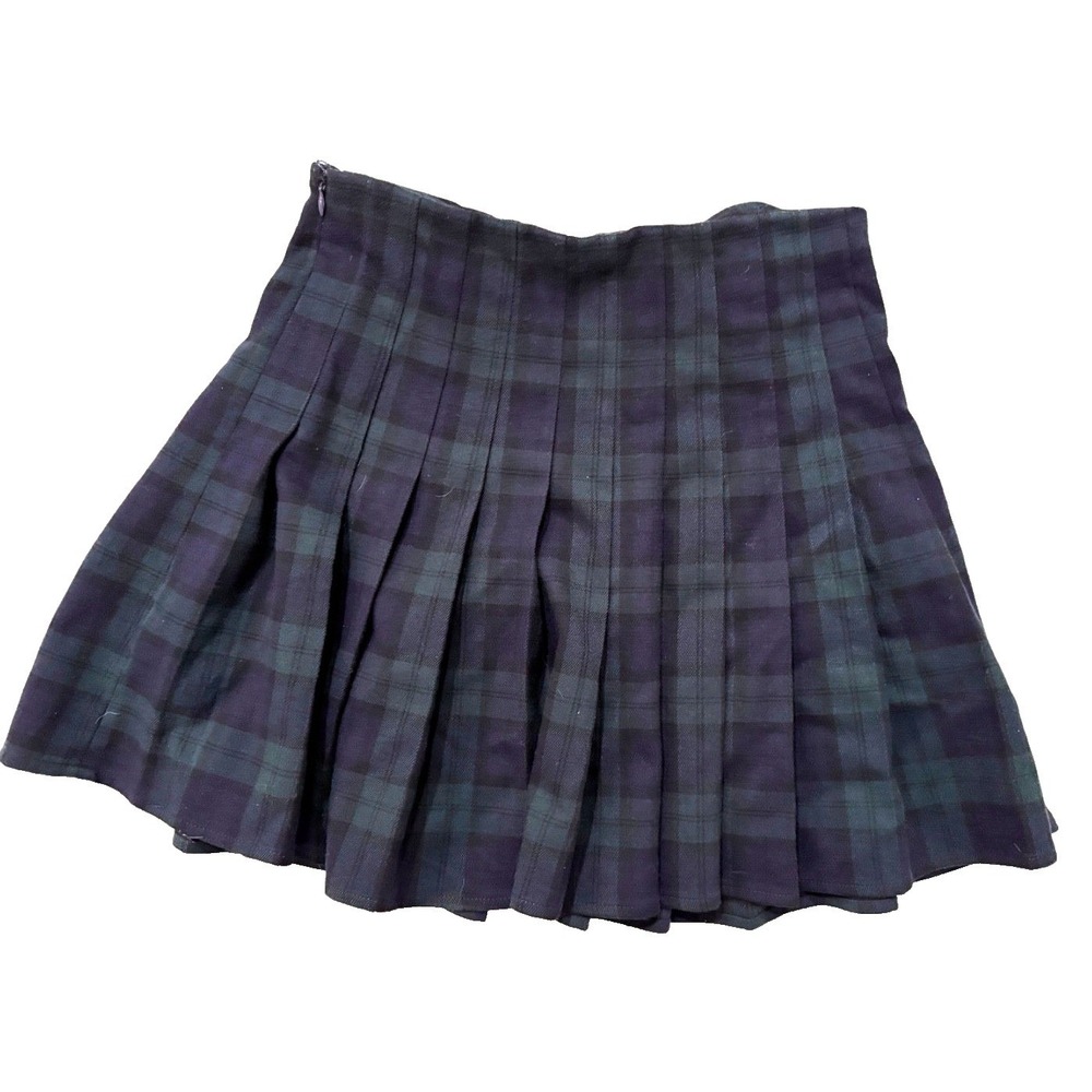 Brandy Melville Skirt Women Small Green Plaid Autumn Rory Gilmore Made in Italy‎
